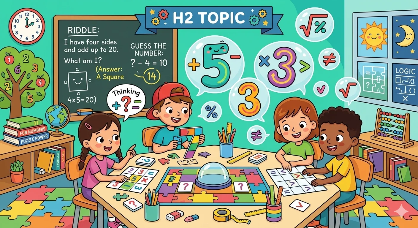 Math Riddles for 2nd Graders