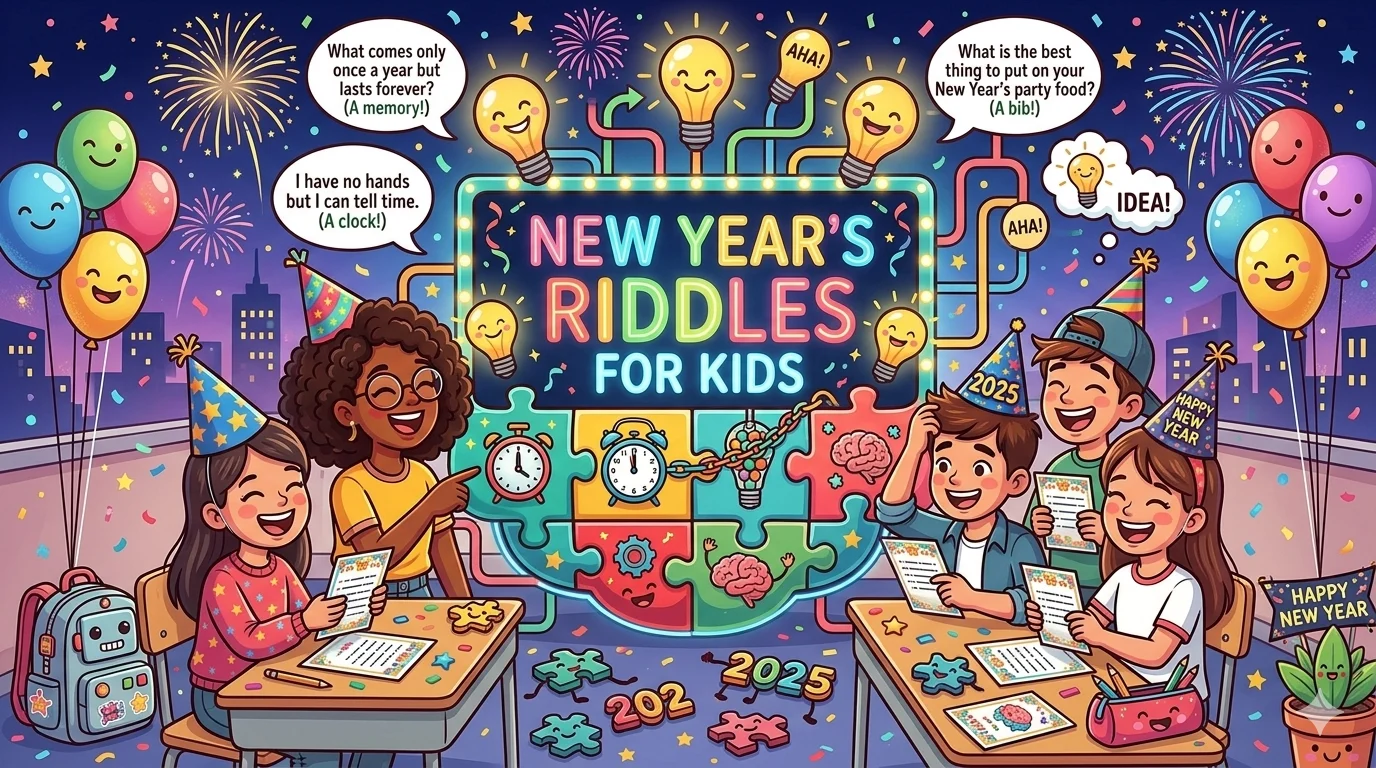 new years riddles for kids