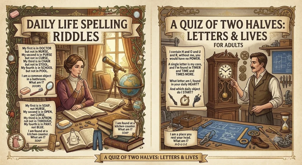 Spelling Riddles For Adults