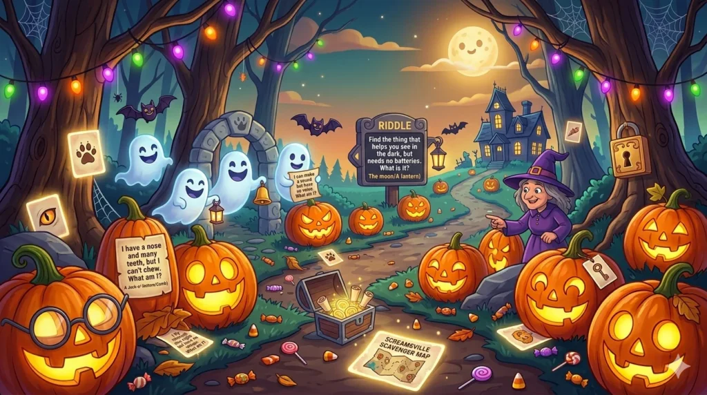 Halloween Riddles For Scavenger Hunt