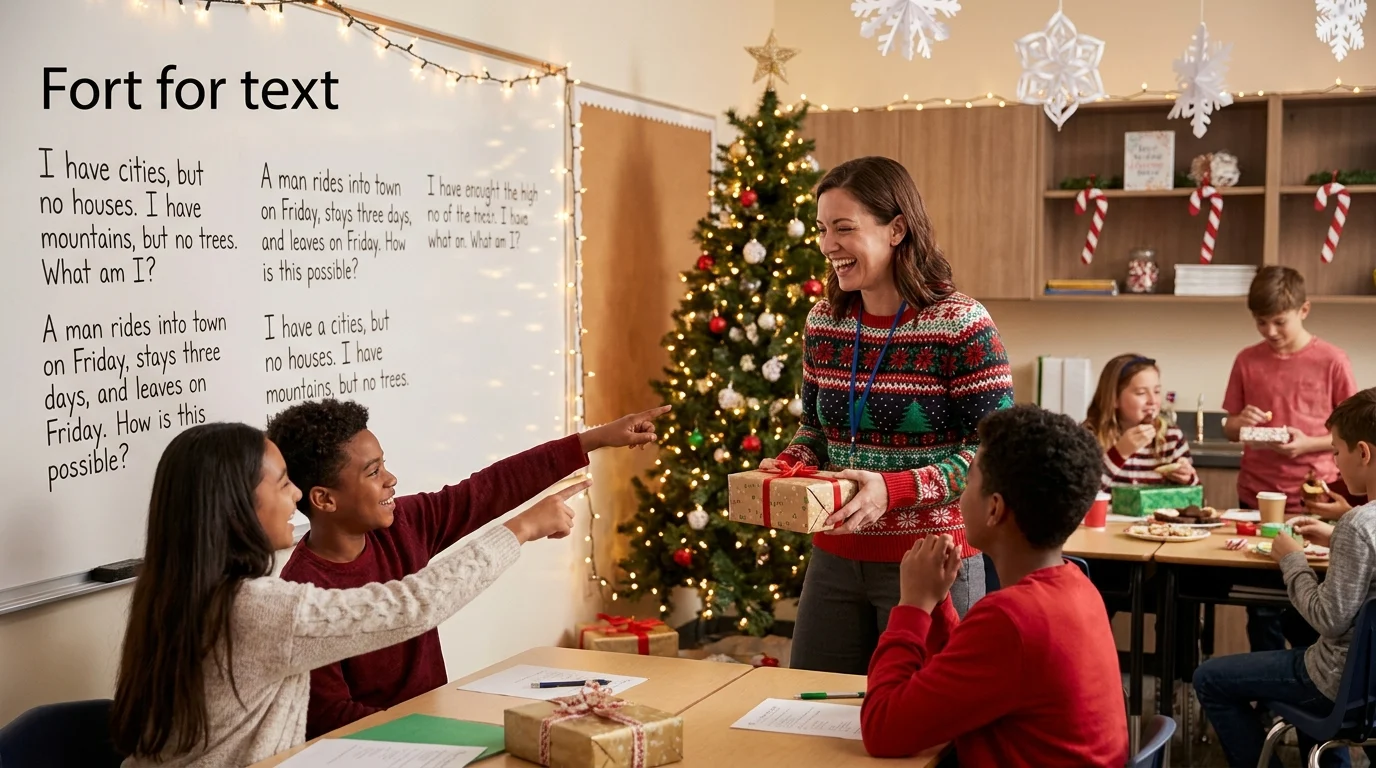 Secret Santa Riddles for Teachers