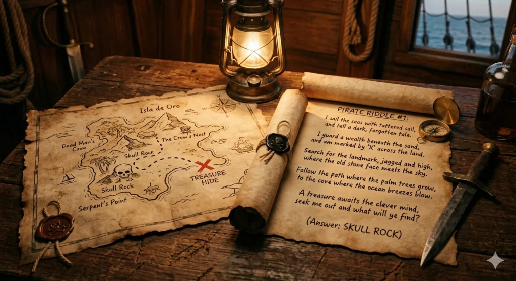 pirate riddles for treasure hunt