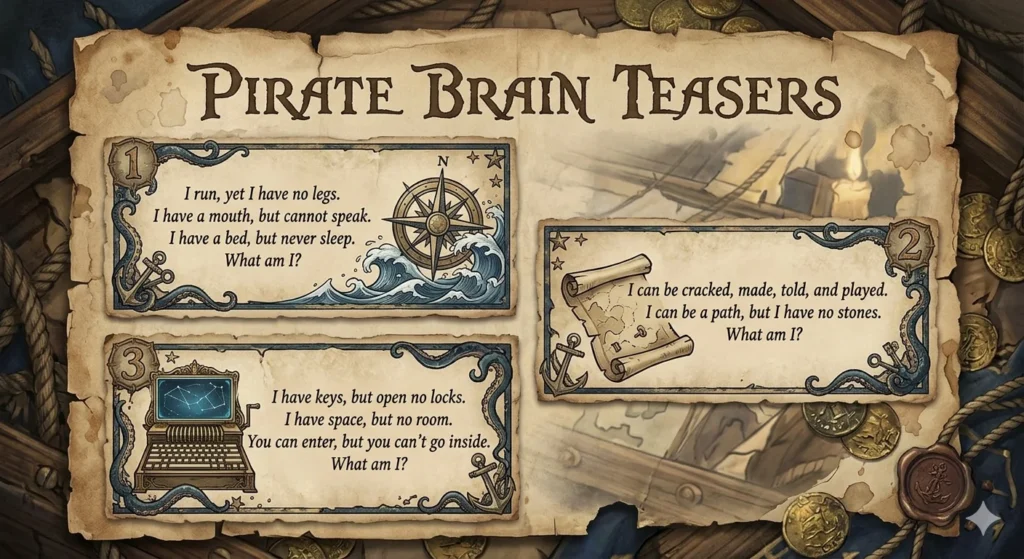 pirate riddles for treasure hunt