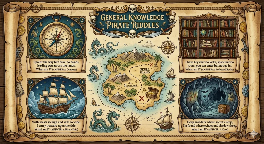 pirate riddles for treasure hunt