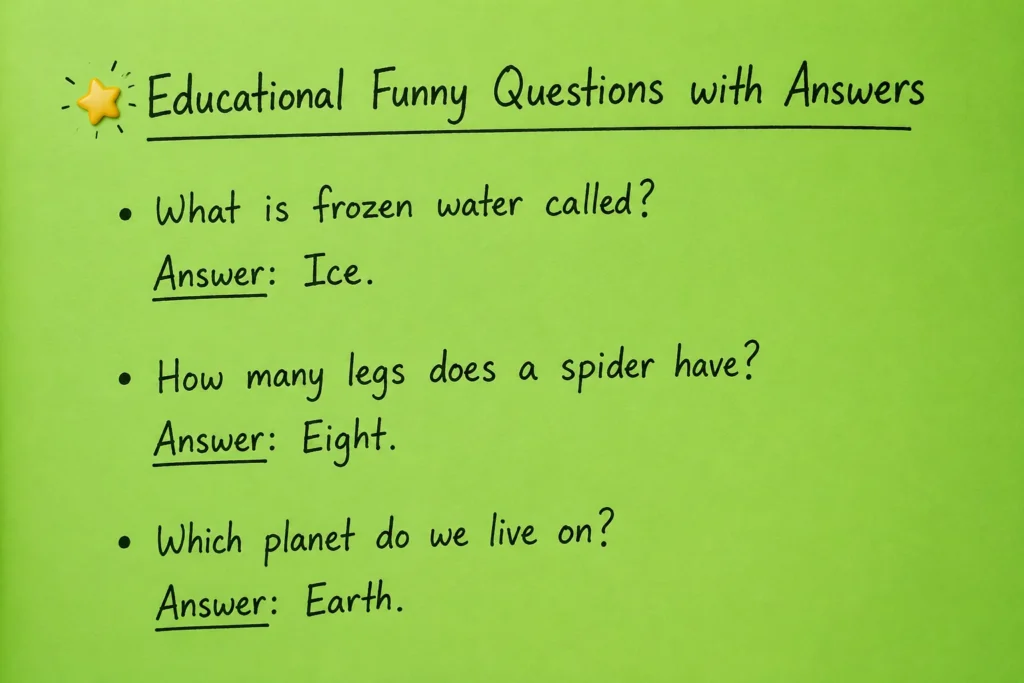 funny questions with answers