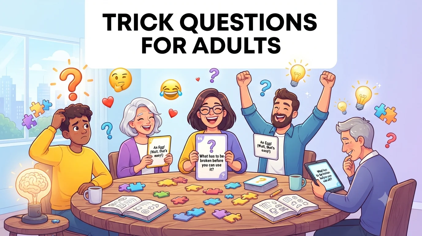 trick questions for adults