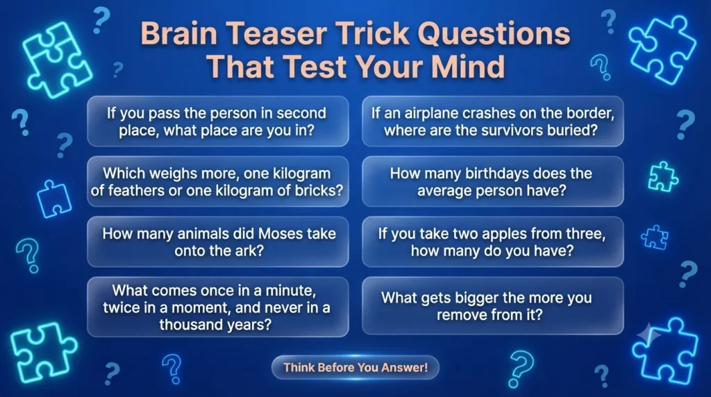 random trick questions