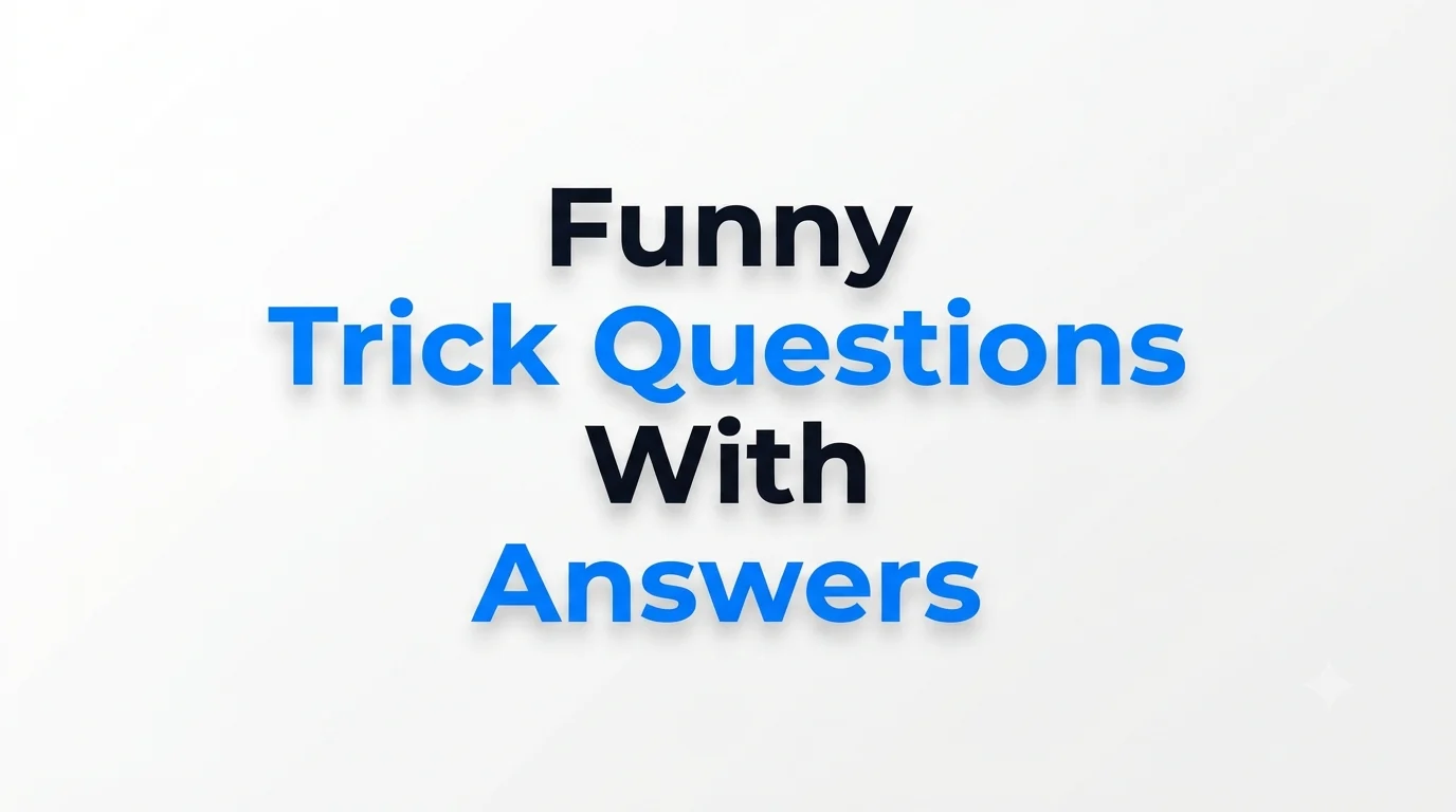 funny trick questions with answers