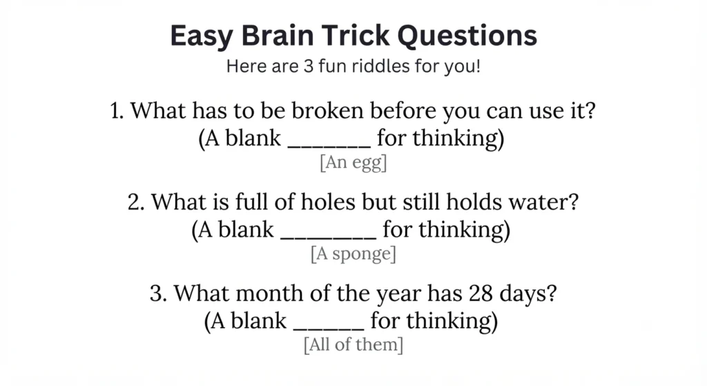 brain trick questions
