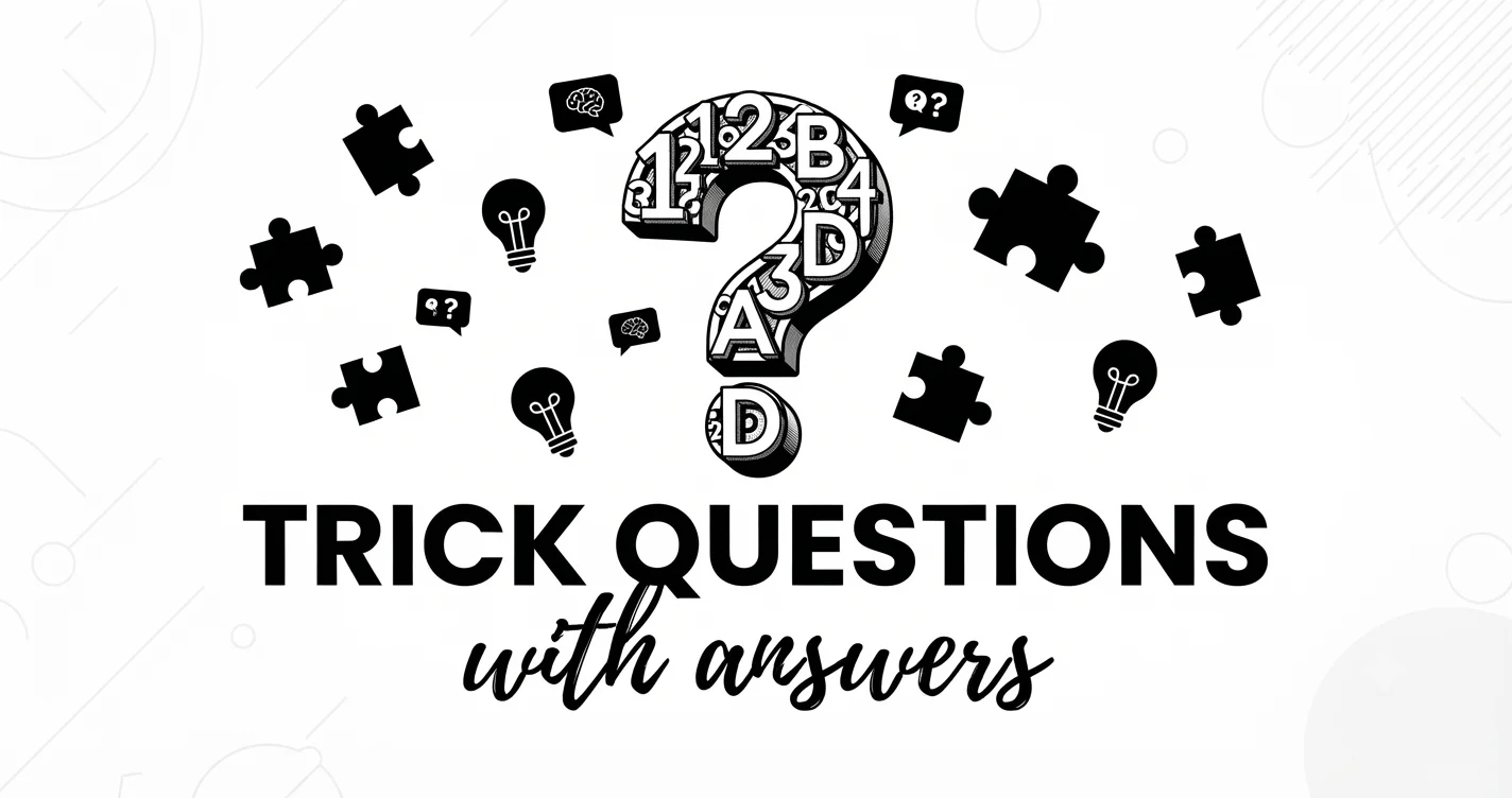 printable trick questions with answers