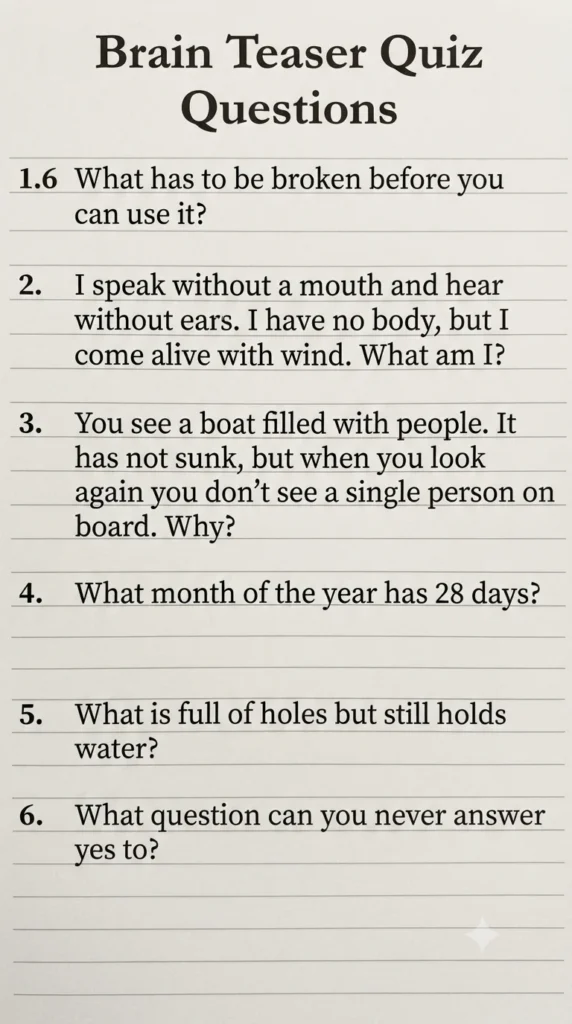 funny quiz questions